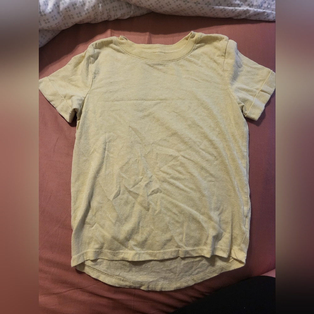 Cat & Jack Girls Hi-Low Tshirt Yellow size 5T